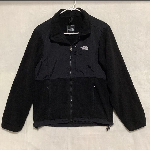 The North Face Denali Black Fleece Sherpa Coat Jacket Boys Youth XL Men XS - Picture 1 of 8